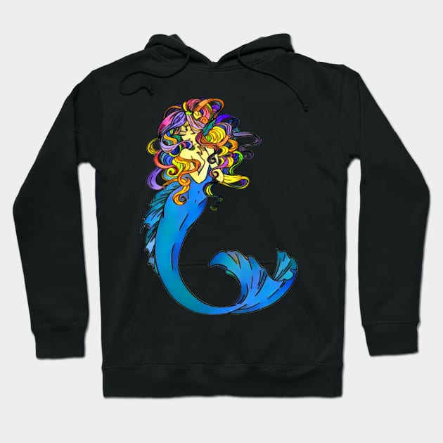 Beautiful Mermaid Hoodie by AlondraHanley